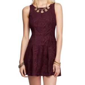 FREE PEOPLE Wild Zebra Dress Fit & Flare Pockets
